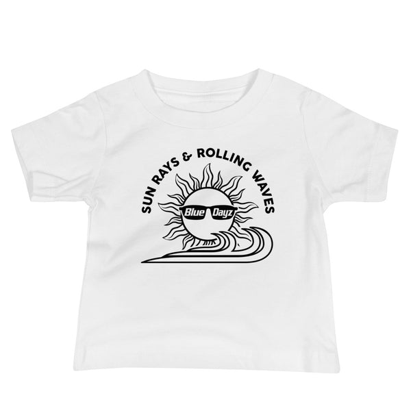 Baby - Short Sleeve sun rays & rolling waves T-shirt